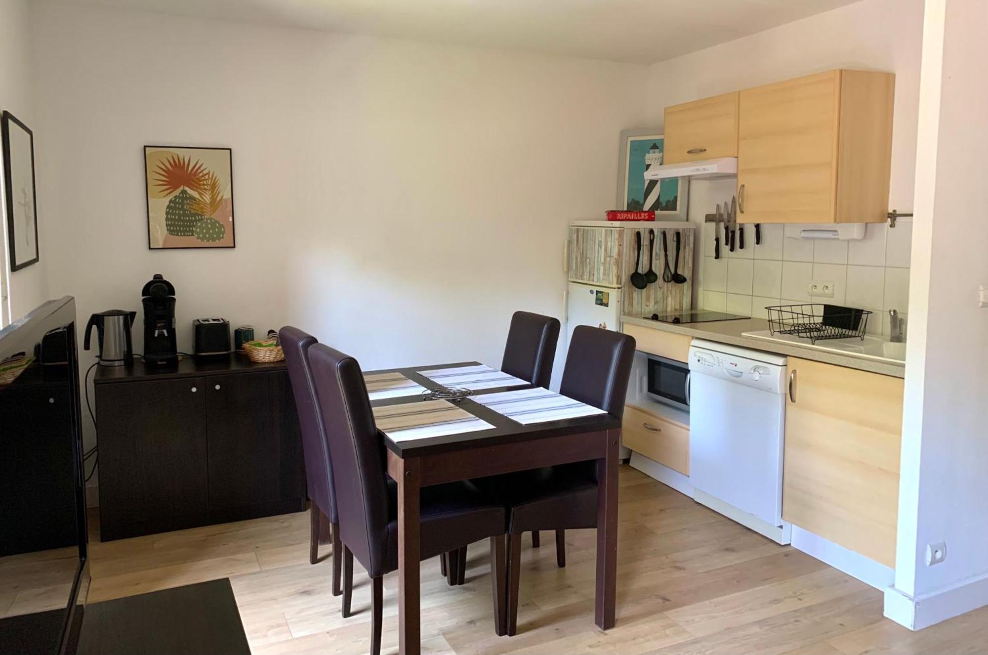 Bel Appartement Cosy Dans Residence Avec Piscine 5 Minutes Plage เมสซองจ์ ภายนอก รูปภาพ